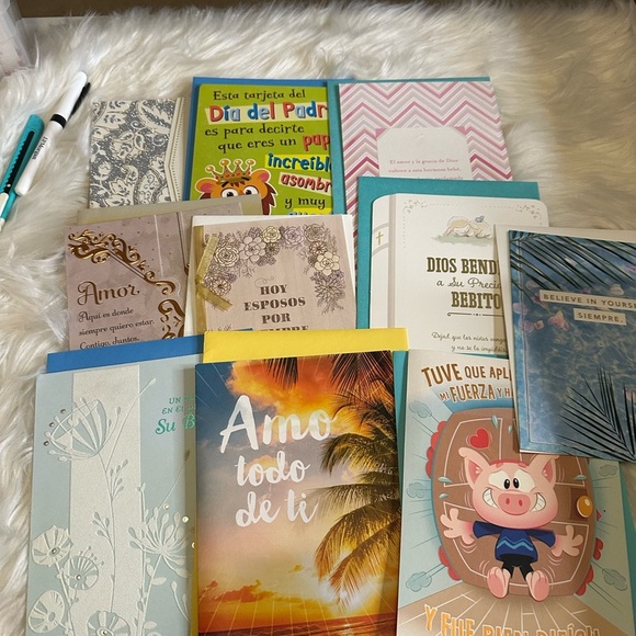 🩷5/$10 Spanish Assorted Greeting Cards Set - Picture 1 of 2